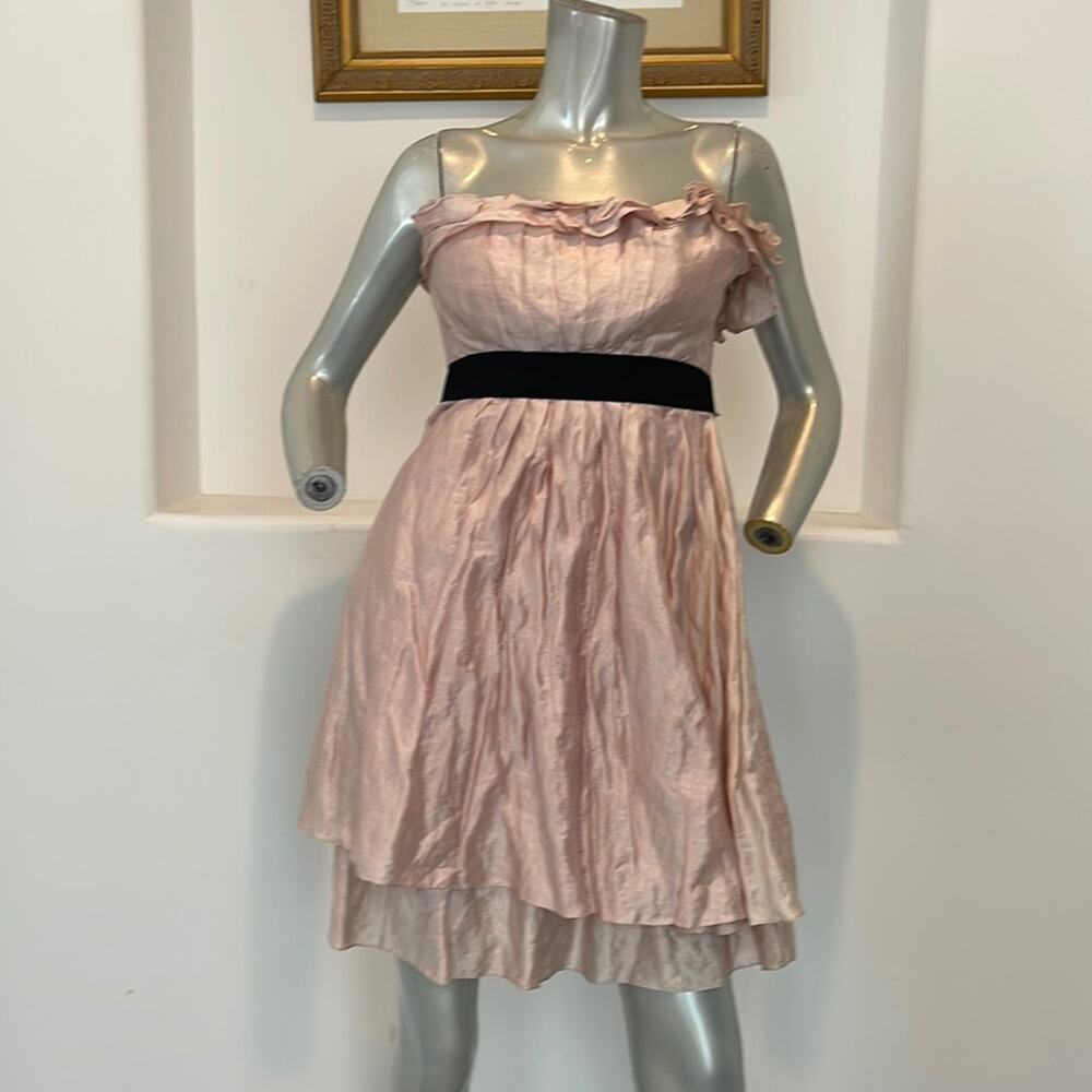 LAROK LUXE Strapless Mini Dress Pink Size M